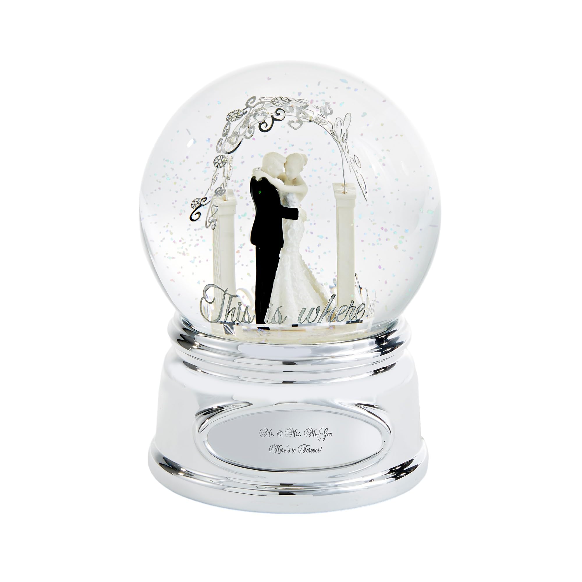 Amazon.com: Things Remembered Engraved Wedding Couple Musical Snow